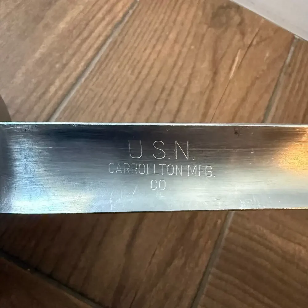 Vintage U.S.N Carrollton MFG United States Navy Sauce Pan Ship Galley Stainless